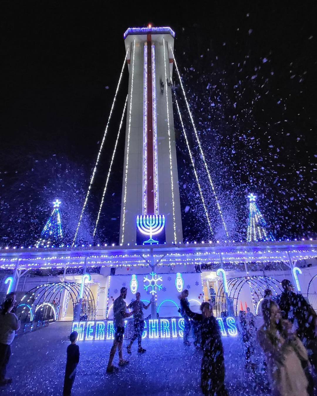 Florida Citrus Tower Light Show.