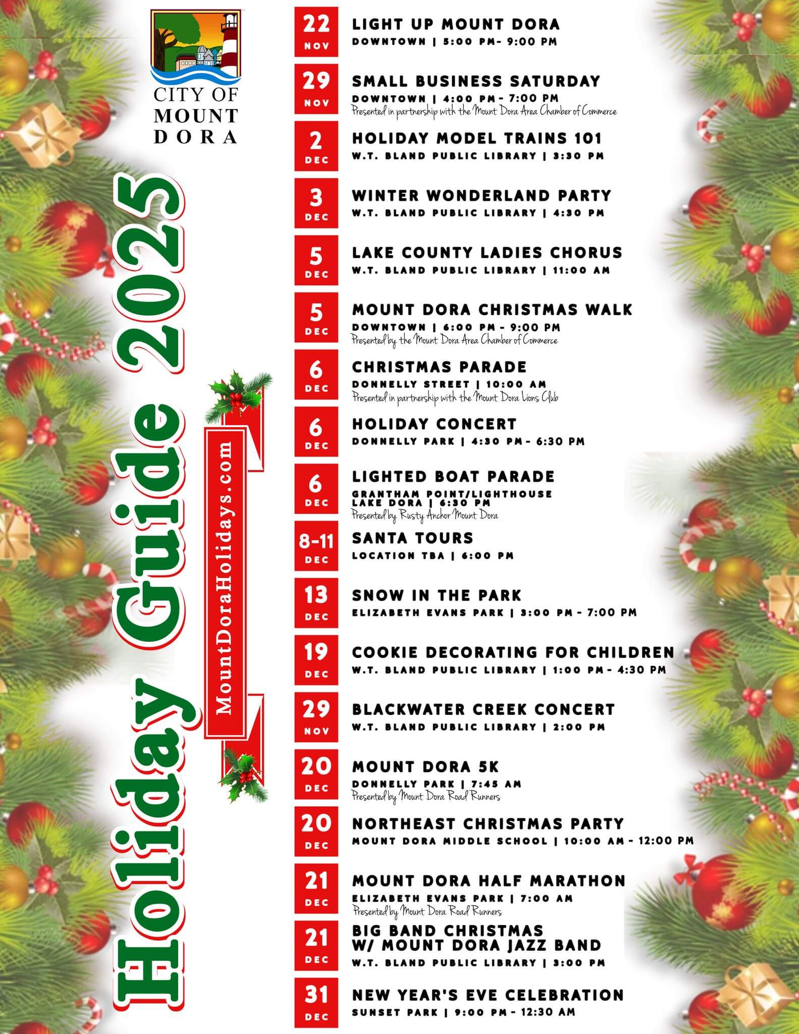 Mount Dora Holiday Guide 2025